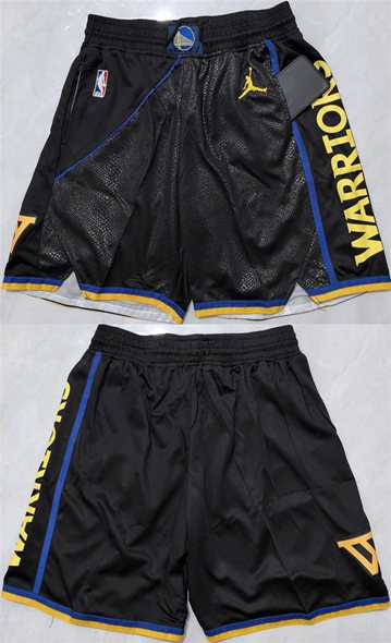 Men%27s Golden State Warriors Black Shorts
